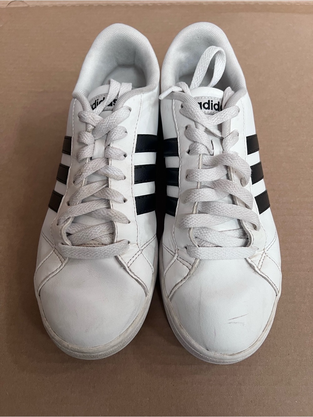8 adidas court shoe neo insole comfort classic sneaker kicks black stripes - Picture 5 of 10